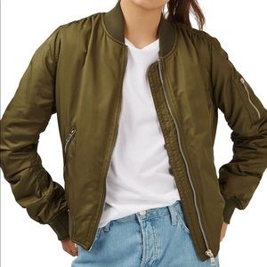 TOPSHOP || MA1 Bomber Jacket in Olive